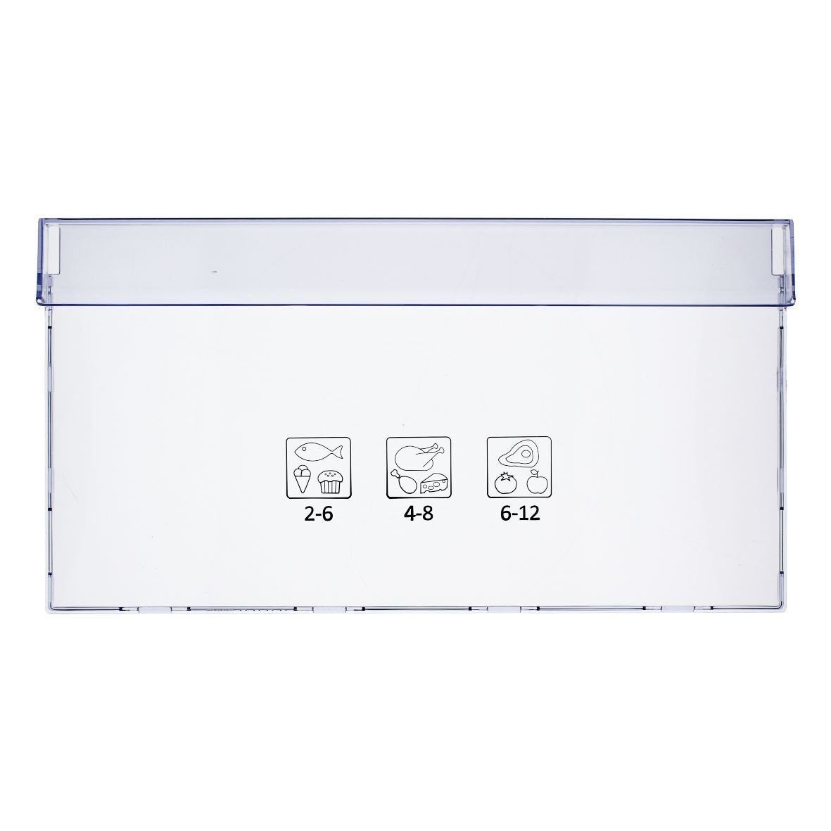 easyPART Schublade wie Beko 4634610200 Gefrierschubladenblende unten, Kühlschrank / Gefrierschrank