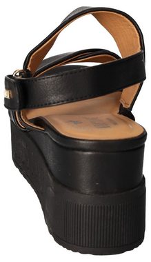 Mustang Shoes Sandalette, Sommerschuh, Sandale, Keilabsatz, mit praktischem Klettverschluss