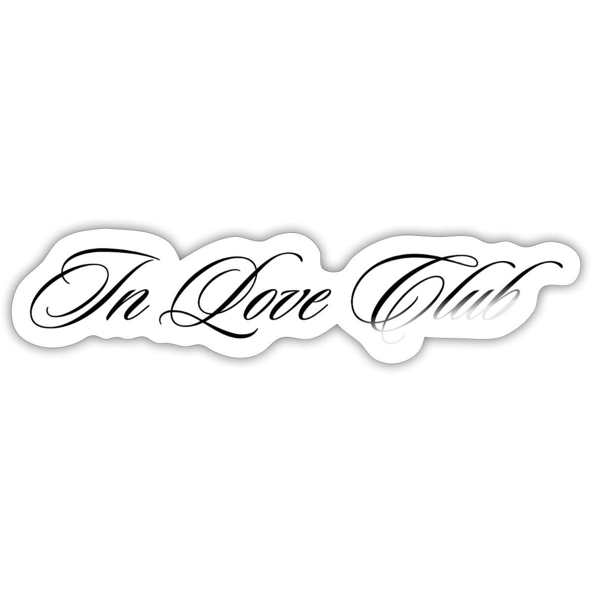 Spreadshirt Aufkleber In Love Club, Romantische Liebe Sticker Aufkleber