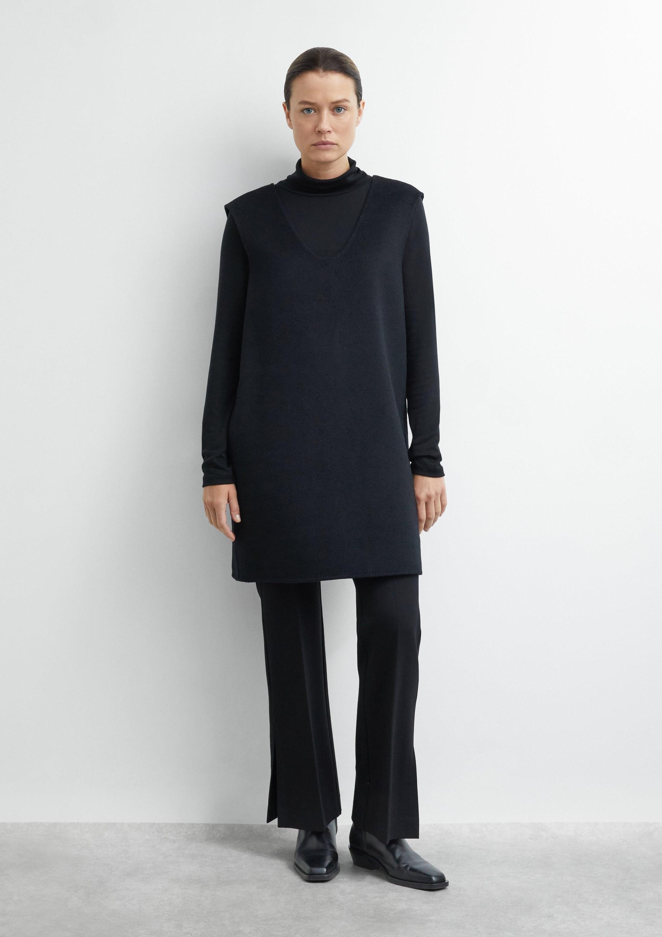 comma Minikleid Kleid Doubleface-Kleid mit Boxy-Fit und Reißverschluss