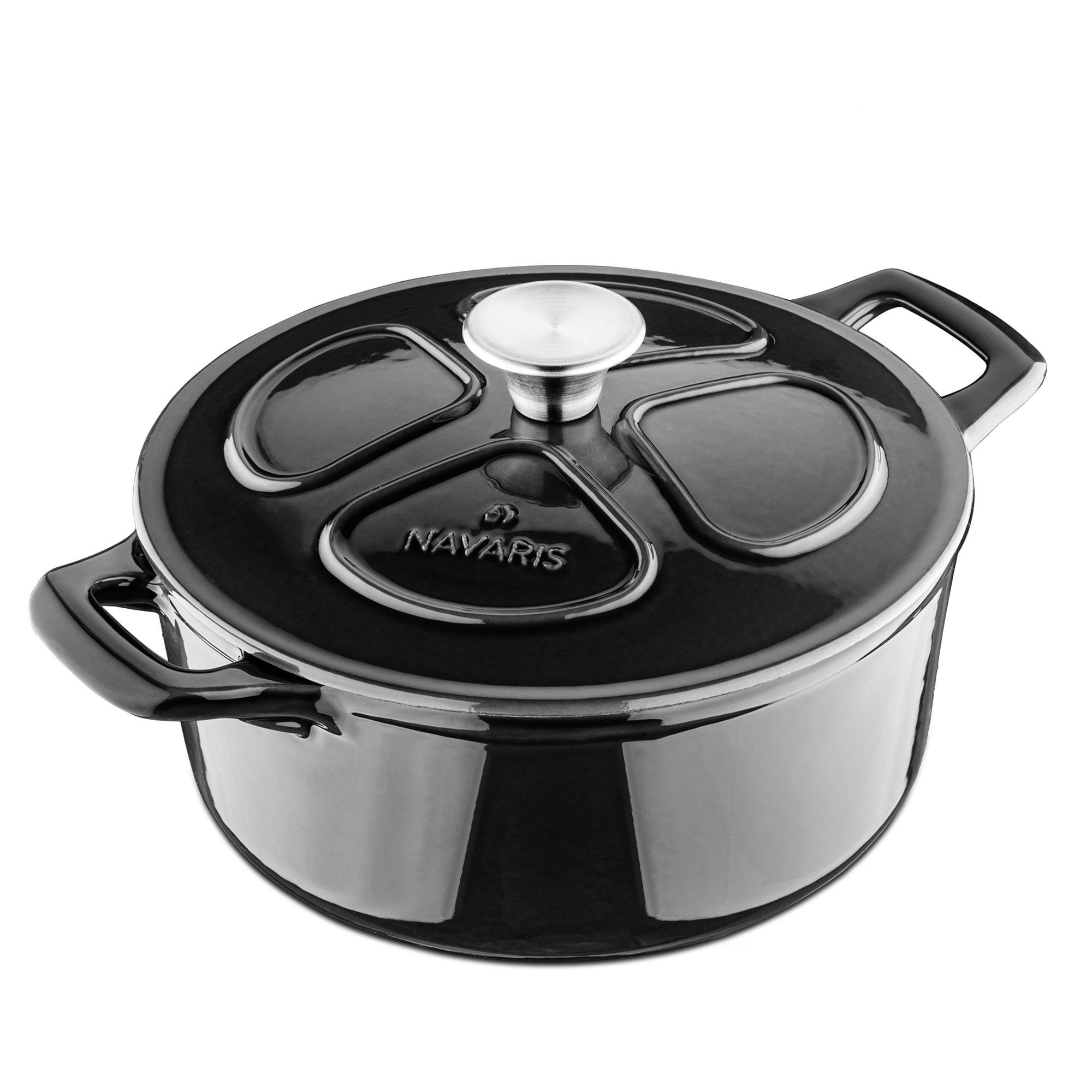Serviertopf Gusseisen Topf - Gusseisen Bräter - Kochtopf 3,5l - Ø 24cm Schmortopf