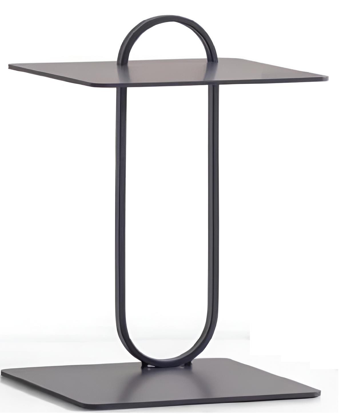 Xlmoebel Beistelltisch XLMOEBEL Beistelltisch mattschwarz, modernes Design aus Metall (Einzeltisch, 1-St., 1x Beistelltisch), Made in Europa
