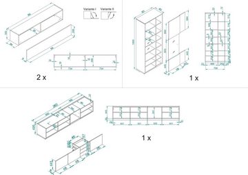 INOSIGN Schrank-Set LARGO, (Set, 4-St), Soft-Close-Funktion und Push to open