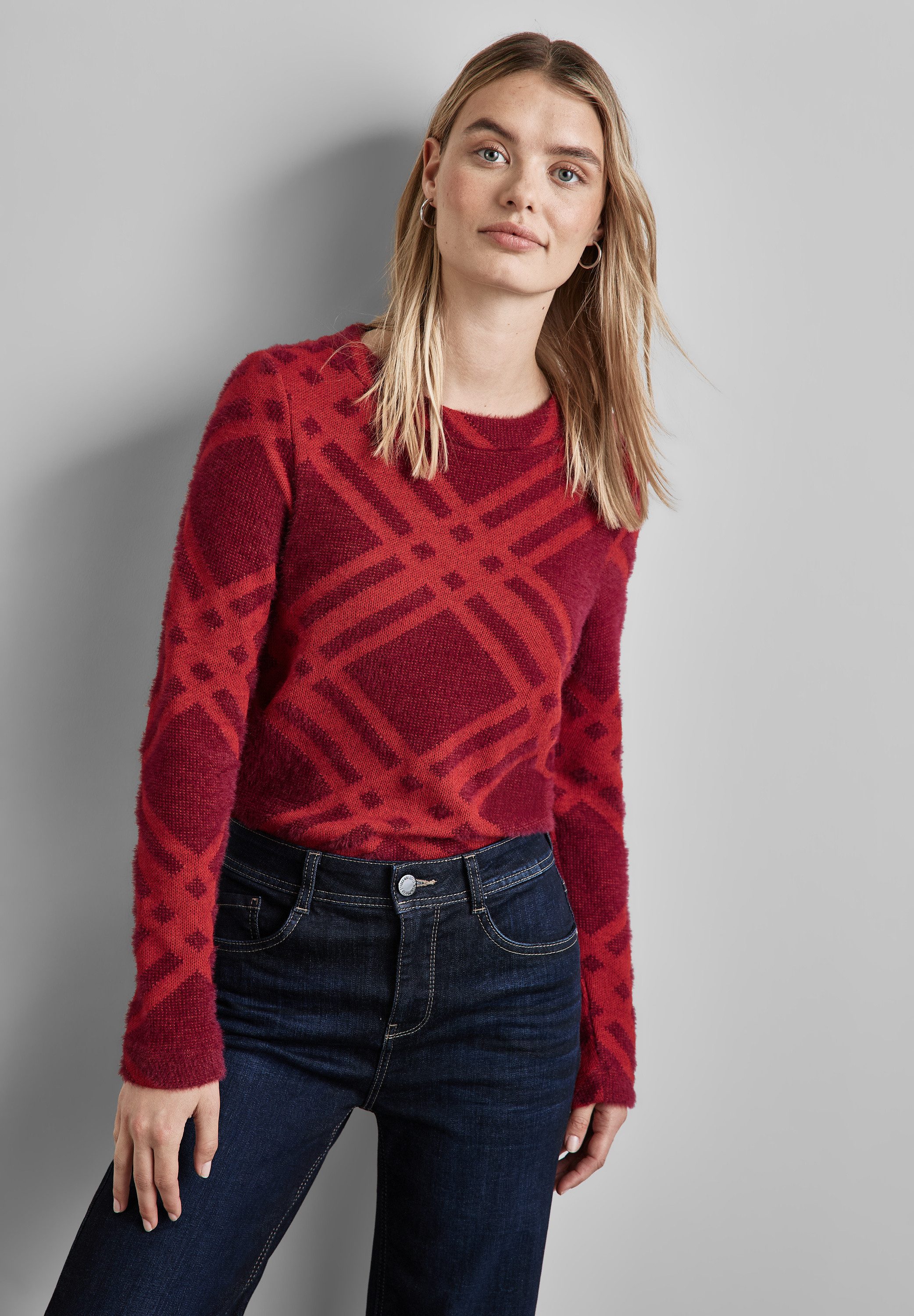 STREET ONE Langarmshirt mit U-Boot-Ausschnitt