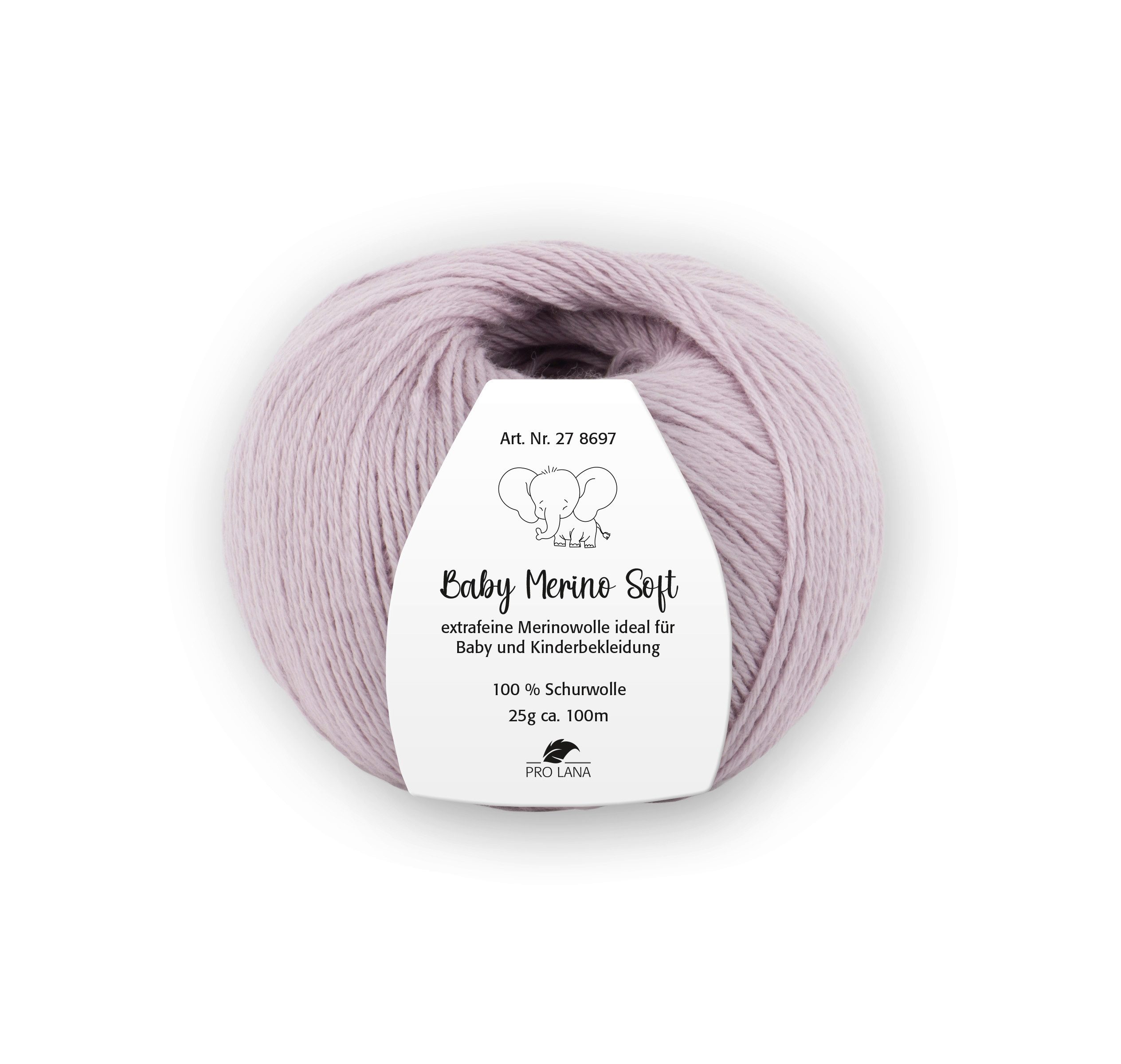Pro Lana Baby Merino soft Häkelwolle, 100 m (Baby Merino Soft Wolle, zartes Gefühl auf der Babyhaut), 25 g