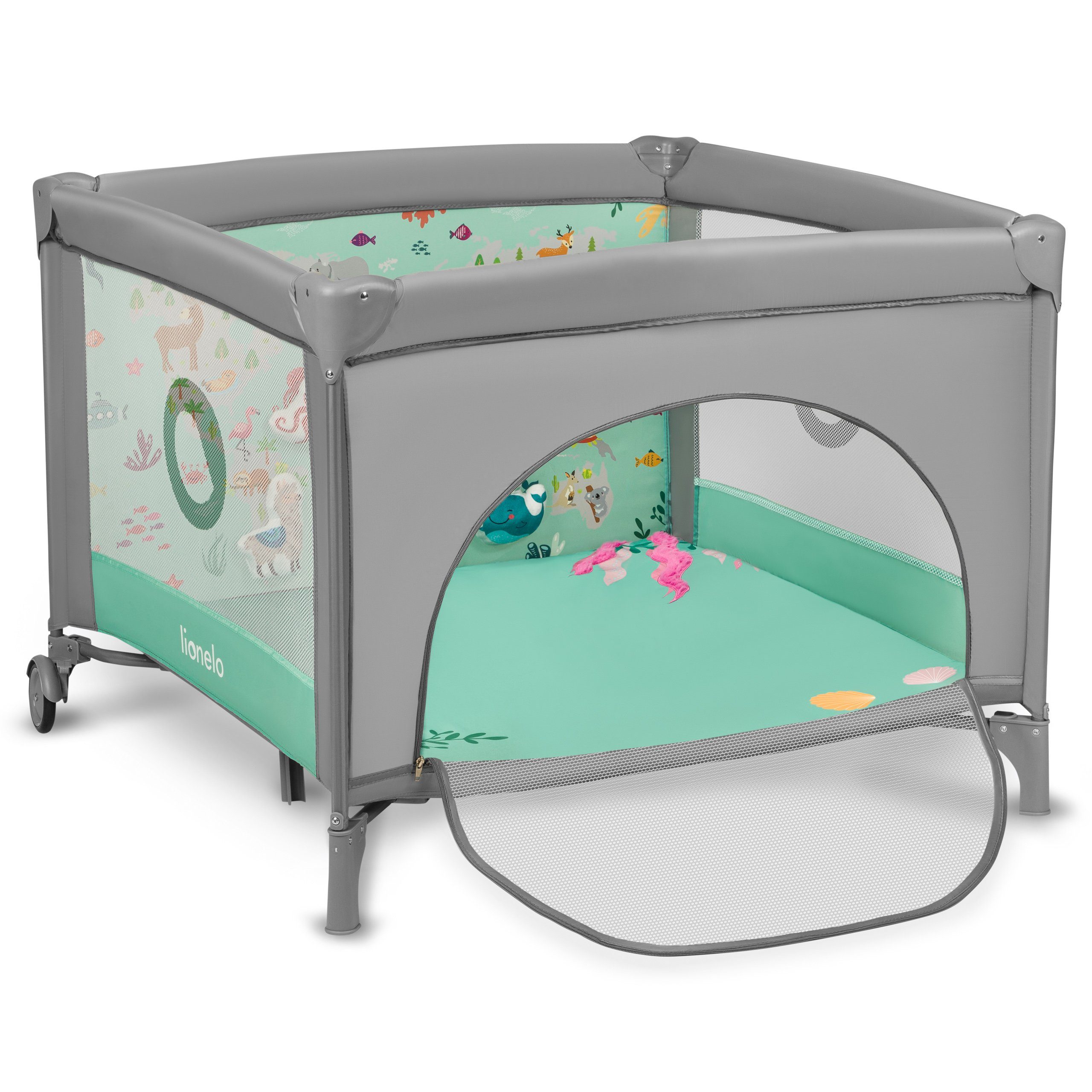lionelo Laufgitter MILLE (Set), Eingebaute Spielmatte, günstig online kaufen