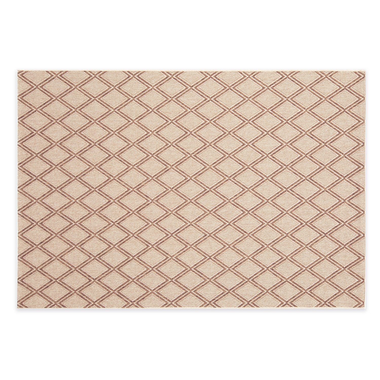 DomDeco Outdoorteppich In- & Outdoor Teppich UMAR, Serie "Noma", Braun, 120 x 170 cm, Rechteckig, Wetterfest & UV-beständig, schimmelresistent