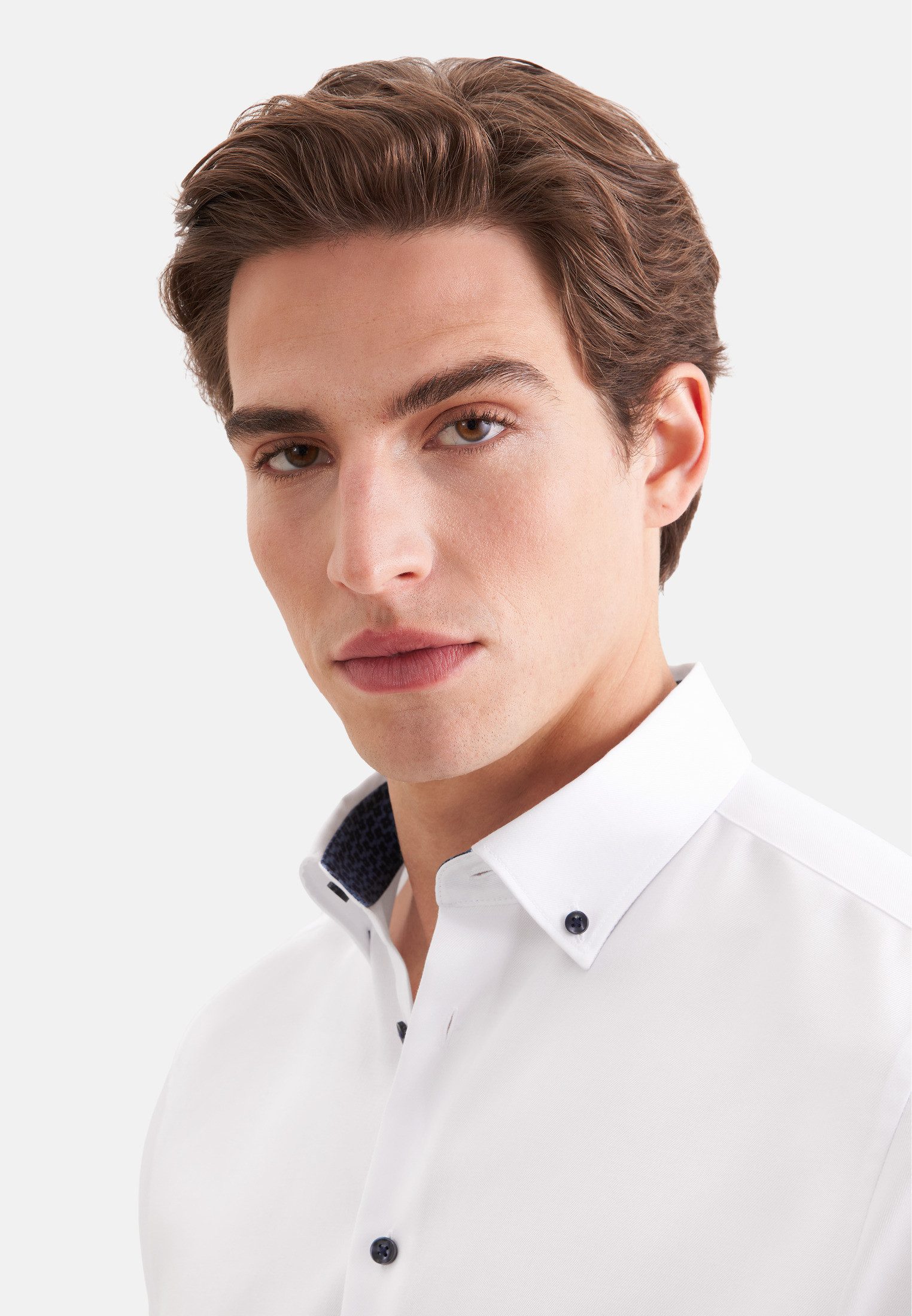 seidensticker Businesshemd Schwarze Rose Slim 1/1 Button-Down-Kragen Uni – Bild 3 von 5