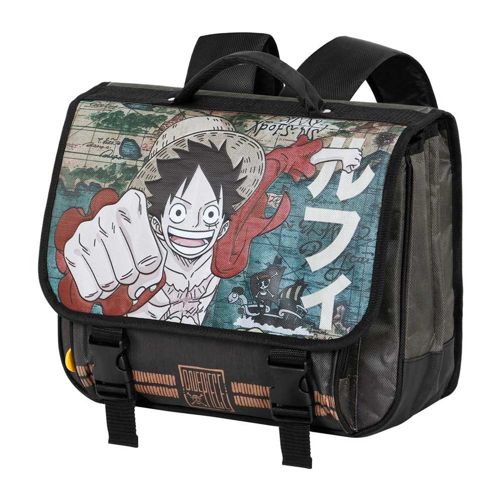 Karactermania Rucksack One Piece Ruffy Kleiner Ranzen Tagesrucksack Vorschule, mit Reflektoren