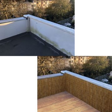 Sichtschutzzaunmatten 100x600 Balkon Sichtschutz Schilfrohrmatte Garten, Sichtschutzmatte Schilfmatte