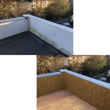 Sichtschutzzaunmatten 100x300 Balkon Sichtschutz Schilfrohrmatte Garten, Sichtschutzmatte Schilfmatte