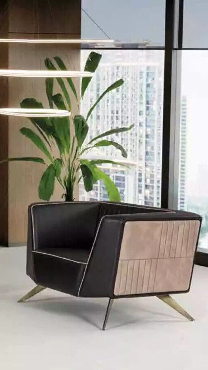 Europe Sessel Arbeitszimmermöbel, In 3+1 Sofa Dreisitzer Sofagarnitur JVmoebel Büromöbel Made