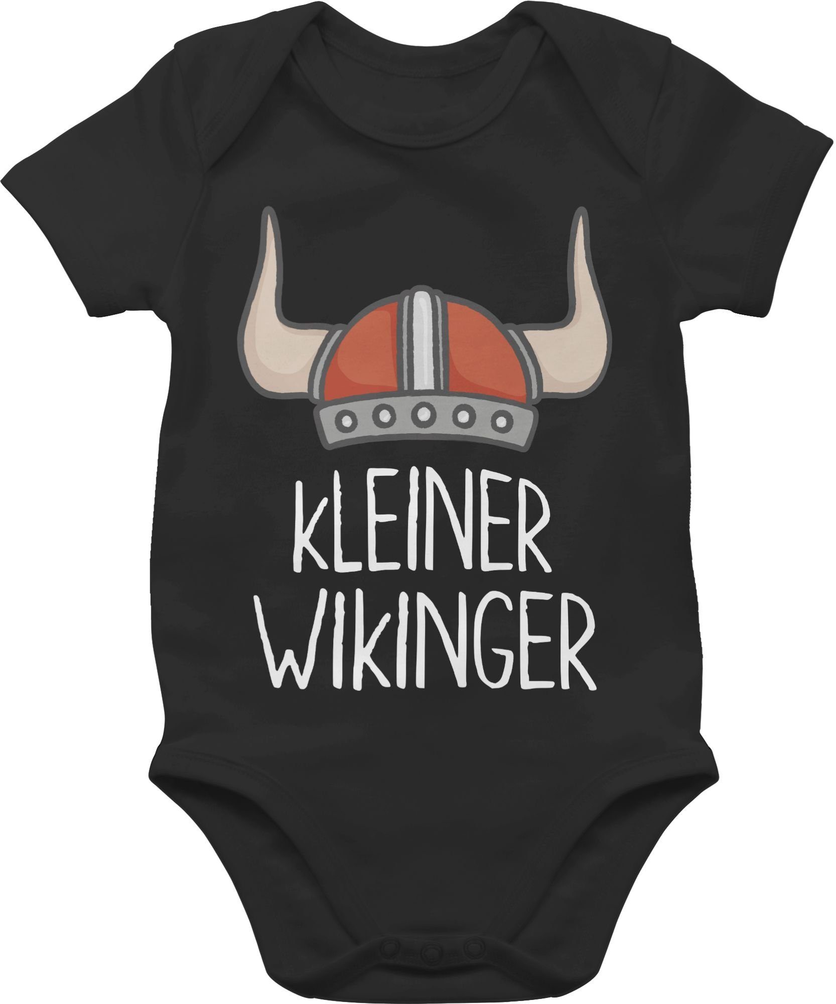 Shirtracer Shirtbody kleiner Wikinger weiß Wikinger & Walhalla Baby 1 Schwarz