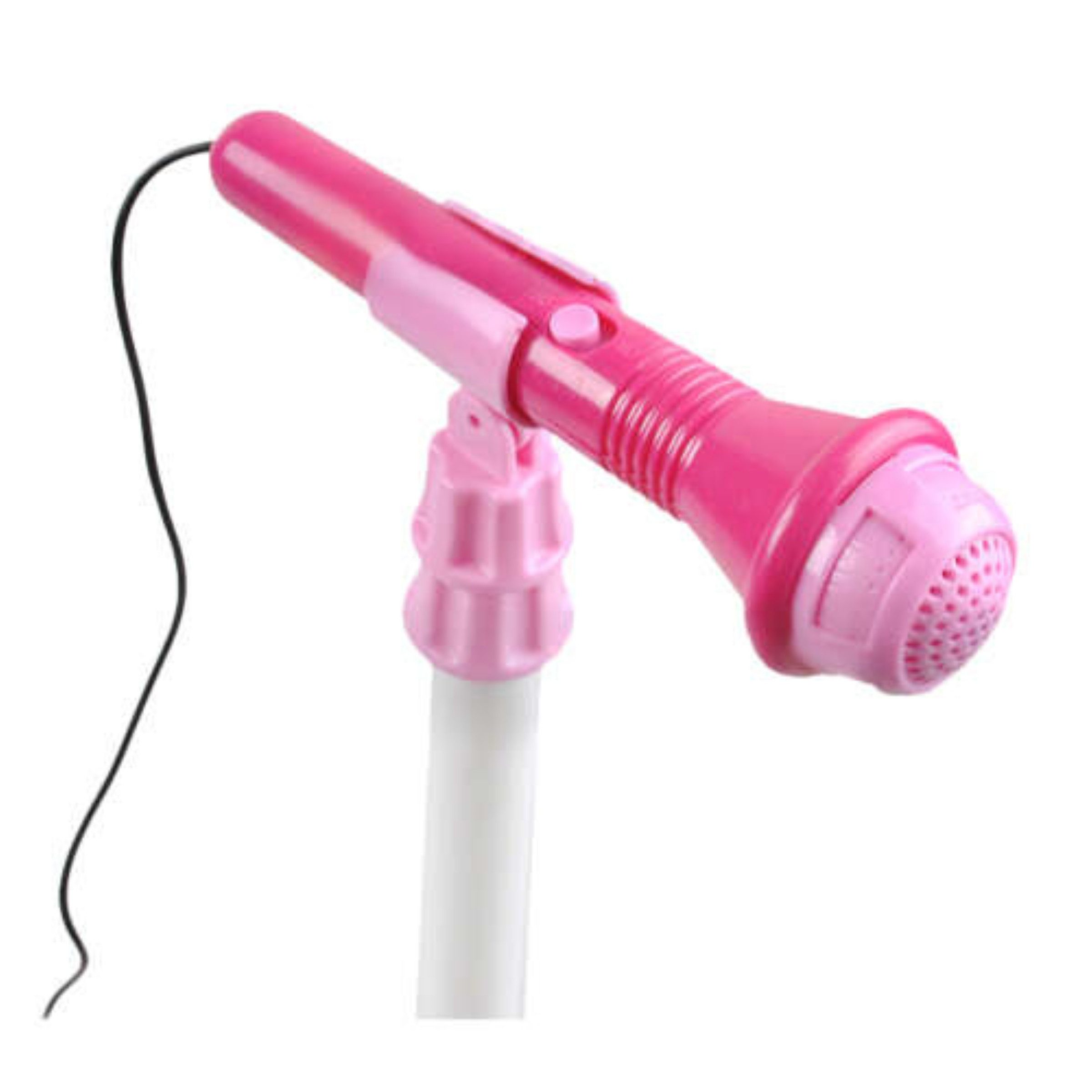 KRUZZEL Spiel-Gitarre Kinder E-Gitarre Set Rosa mit Verstärker Mikrofon MP3 LED-Lichter, (Kinder Musikspielzeug Set mit Gitarre Verstärker Mikrofon für Rollensp – Bild 5 von 5
