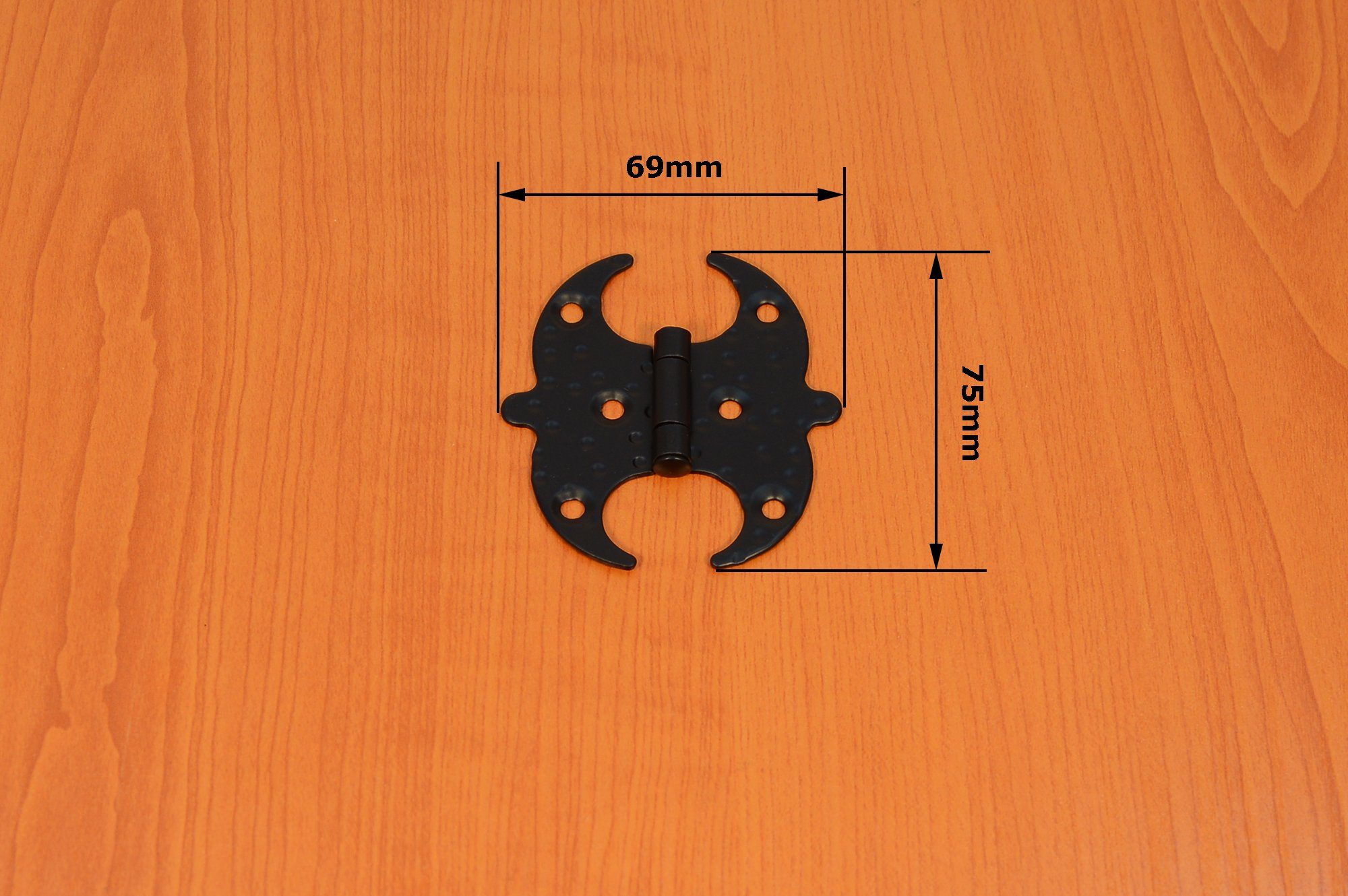 AMIG Möbelbeschlag Scharniere Alte Beschläge im restaurierungsshop symmetrisch, 4Stk (4 St)