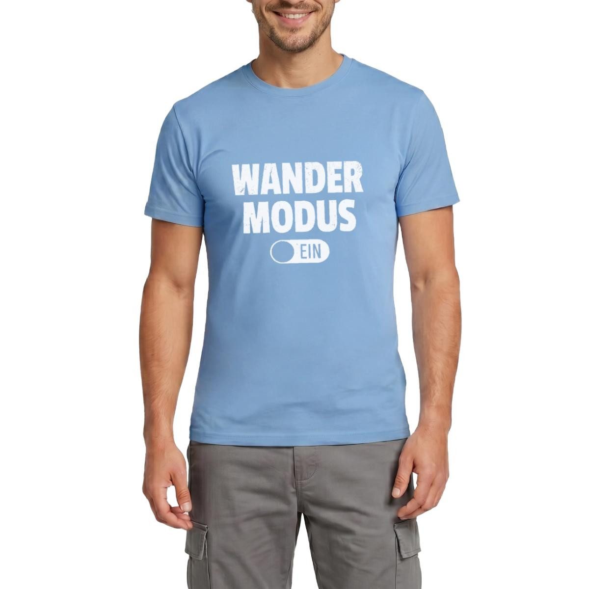 T-Shirt Wandermodus Ein Männer T-Shirt