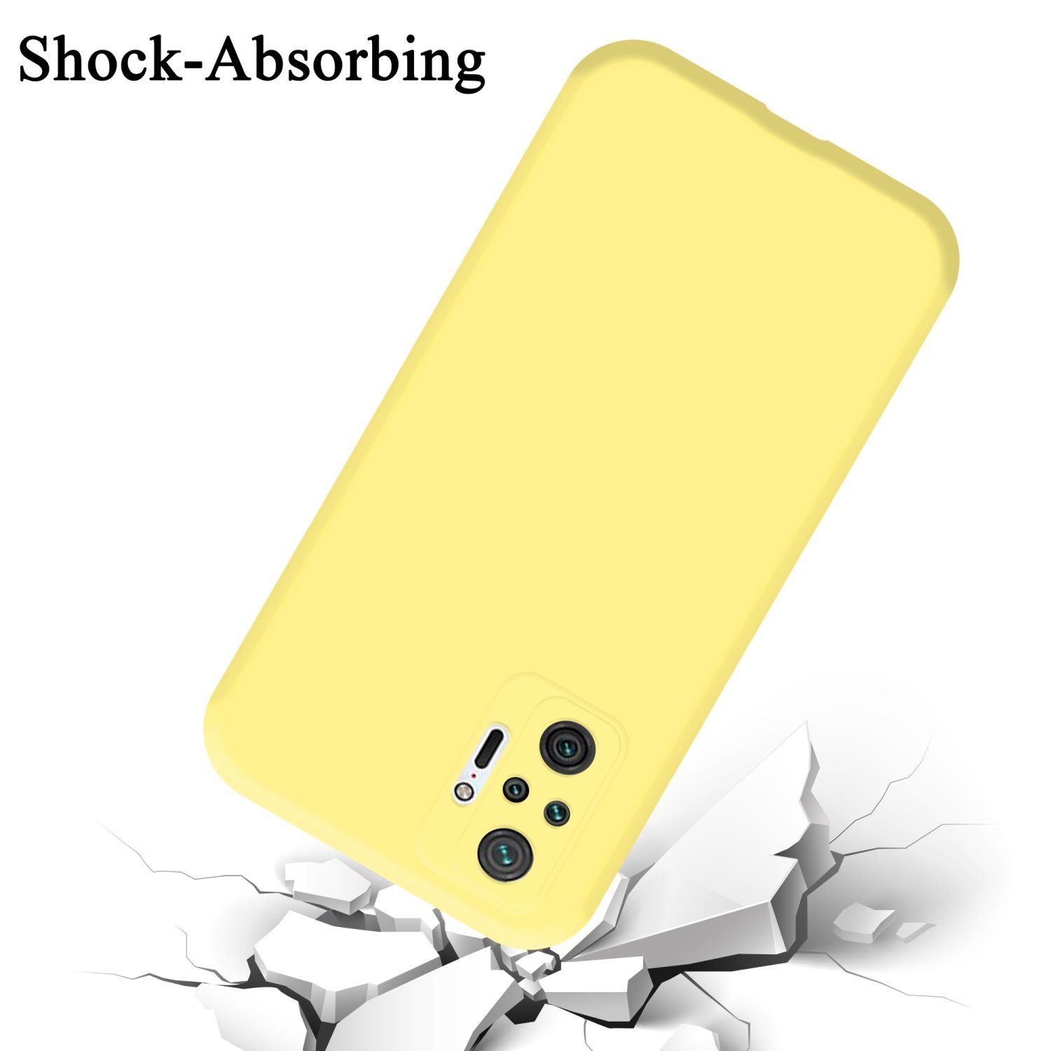 Cadorabo Handyhülle für Xiaomi RedMi NOTE 11 PRO+ Hülle Xiaomi RedMi NOTE 11 PRO+, Flexible Hülle TPU Silikon Schutzhülle Back Cover Case