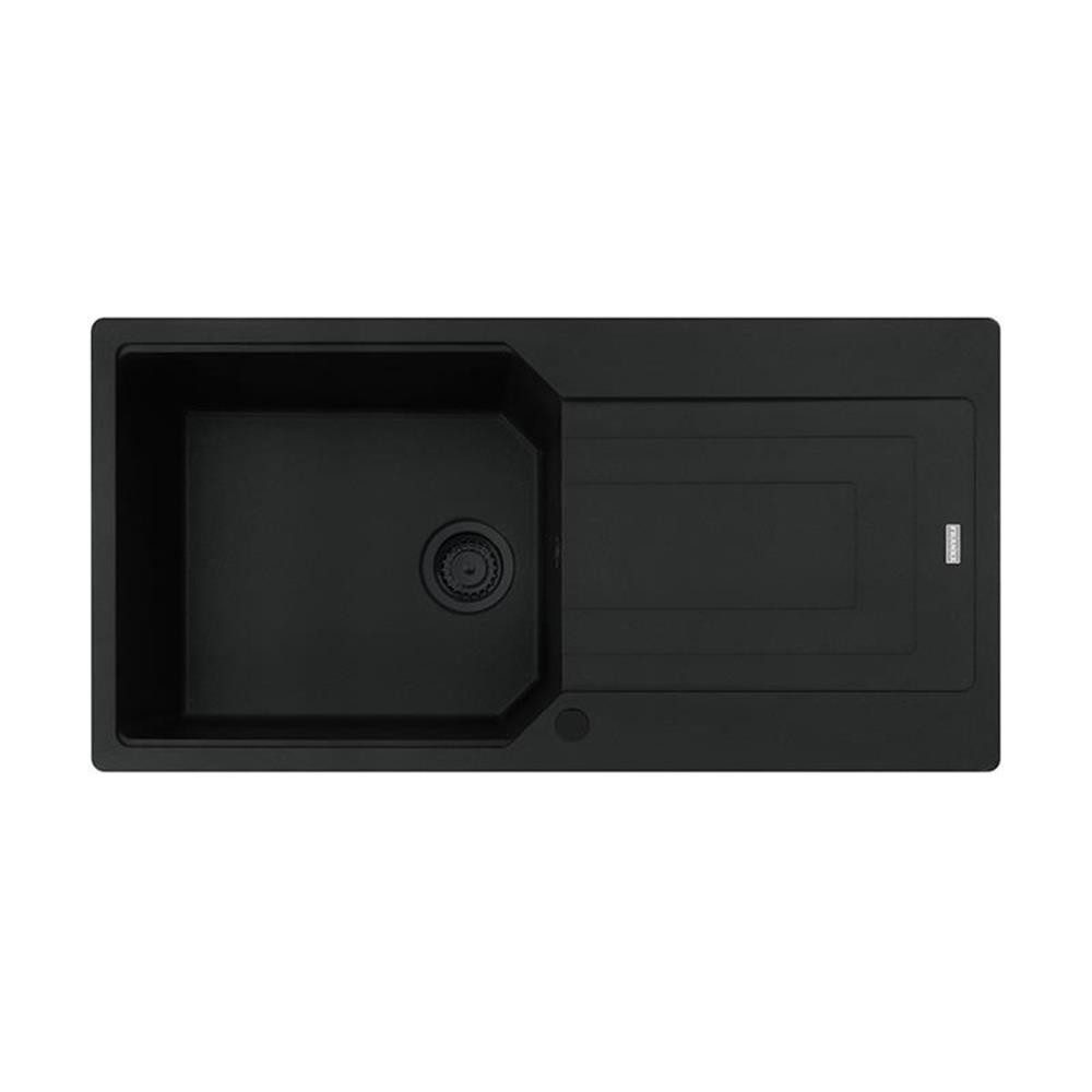 FRANKE Granitspüle Urban UBG 611-100 Fragranit Black Matt - Black Collection, 100/500 cm