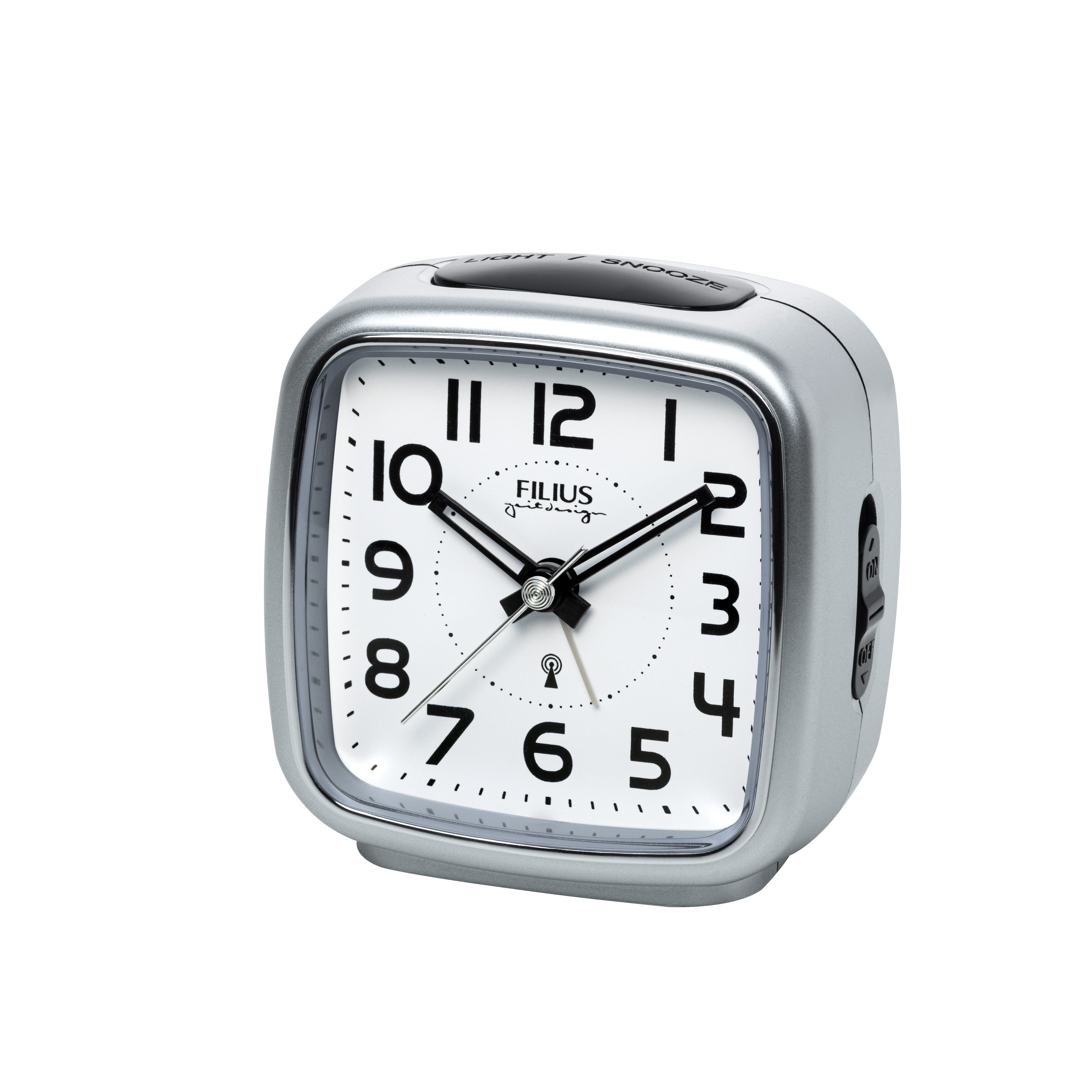 FILIUS zeitdesign Funkwecker Schlafzimmer, Wecker, Beleuchtung, schleichende Sekunde, Snooze
