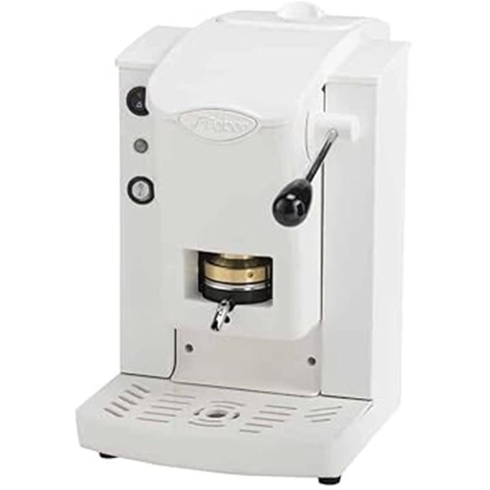 Faber Coffee Machines Kaffeepadmaschine Slot Plast Pure White, 44mm ESE Pads, Hochwertiger Metallrahmen