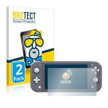 BROTECT Schutzfolie für Nintendo Switch Lite, Displayschutzfolie, 2 Stück, Folie matt entspiegelt