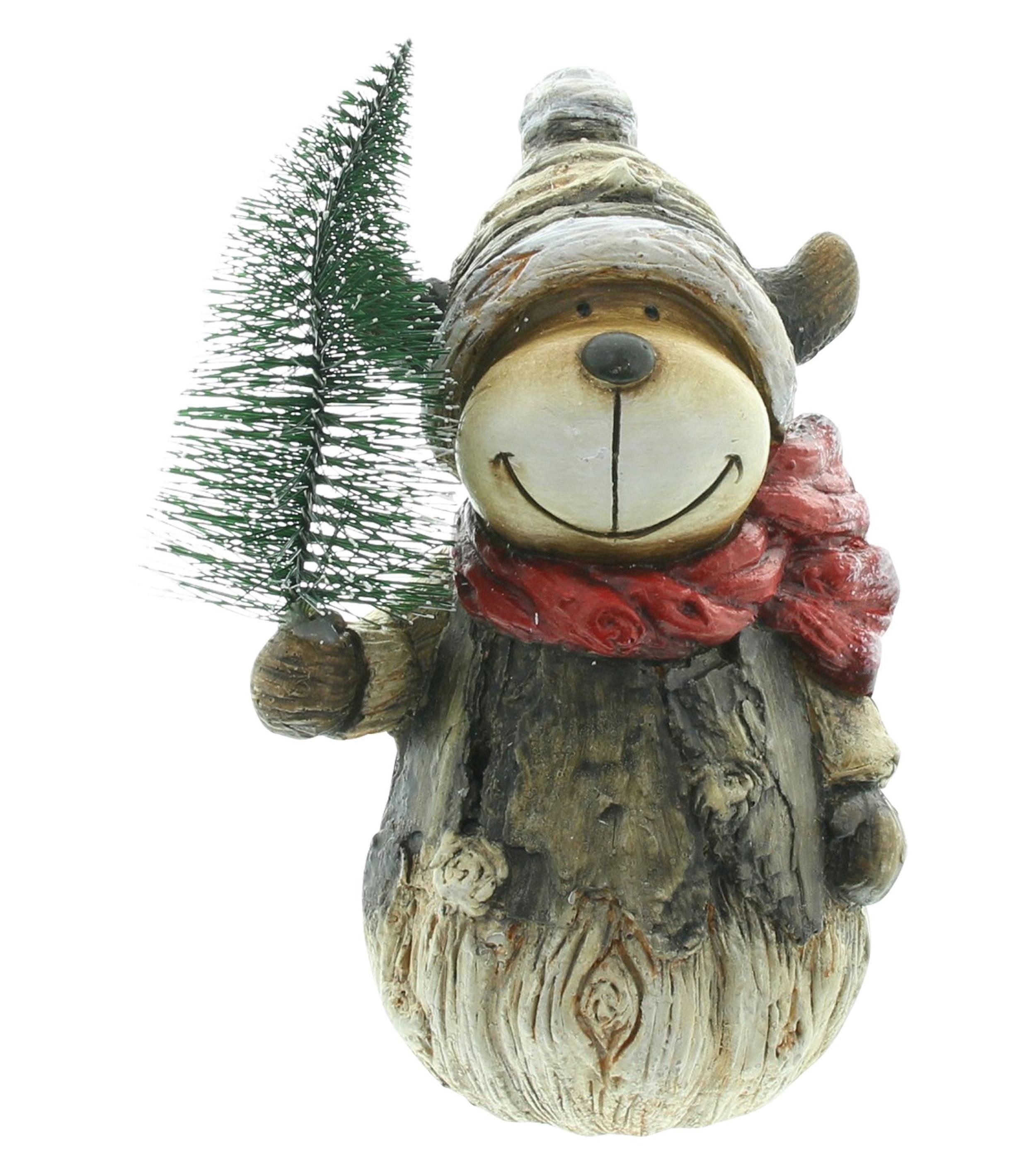 Weihnachtsfigur Figur "Elch mit Tanne"