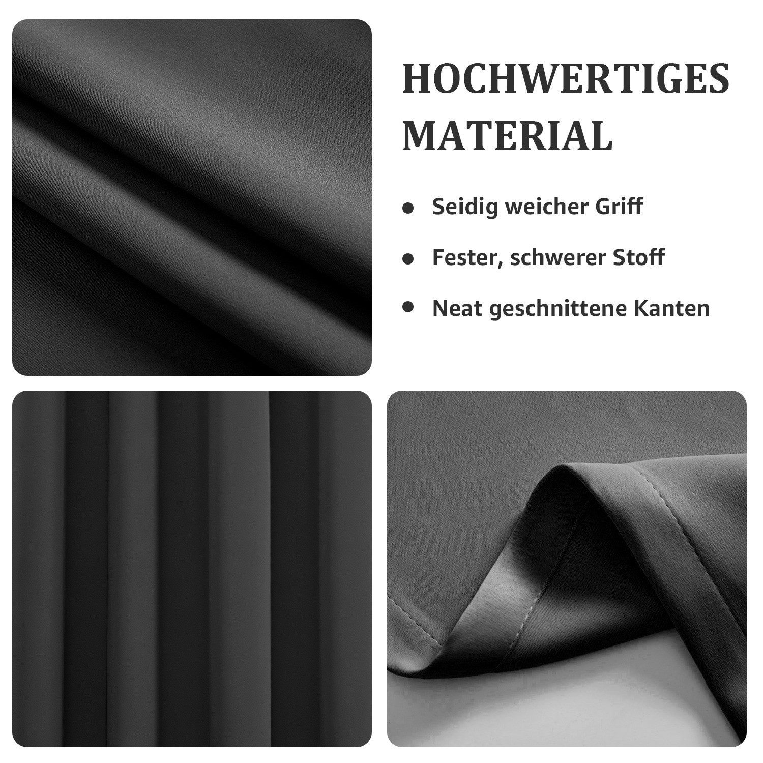 Simloveve Verdunkelungsvorhang 2er-Set Gardinen Blickdichte Thermo Vorhang günstig online kaufen