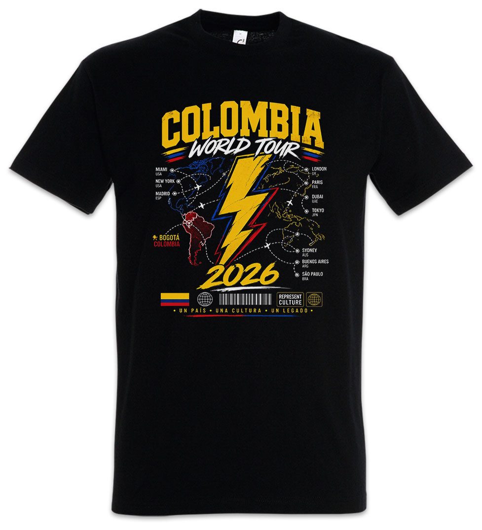 Urban Backwoods Print-Shirt Team Colombia 1 Herren T-Shirt Kolumbien Fußball WM Soccer Football (1-tlg) Turnier 2026 Weltmeisterschaft Fan