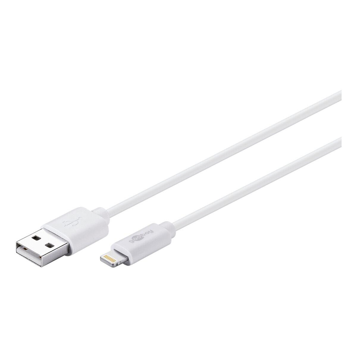 Goobay Lightningkabel, USB Typ-A / Apple Lightning-Stecker (8 Pin), DAT USB/Lightning (100 cm), für iPad