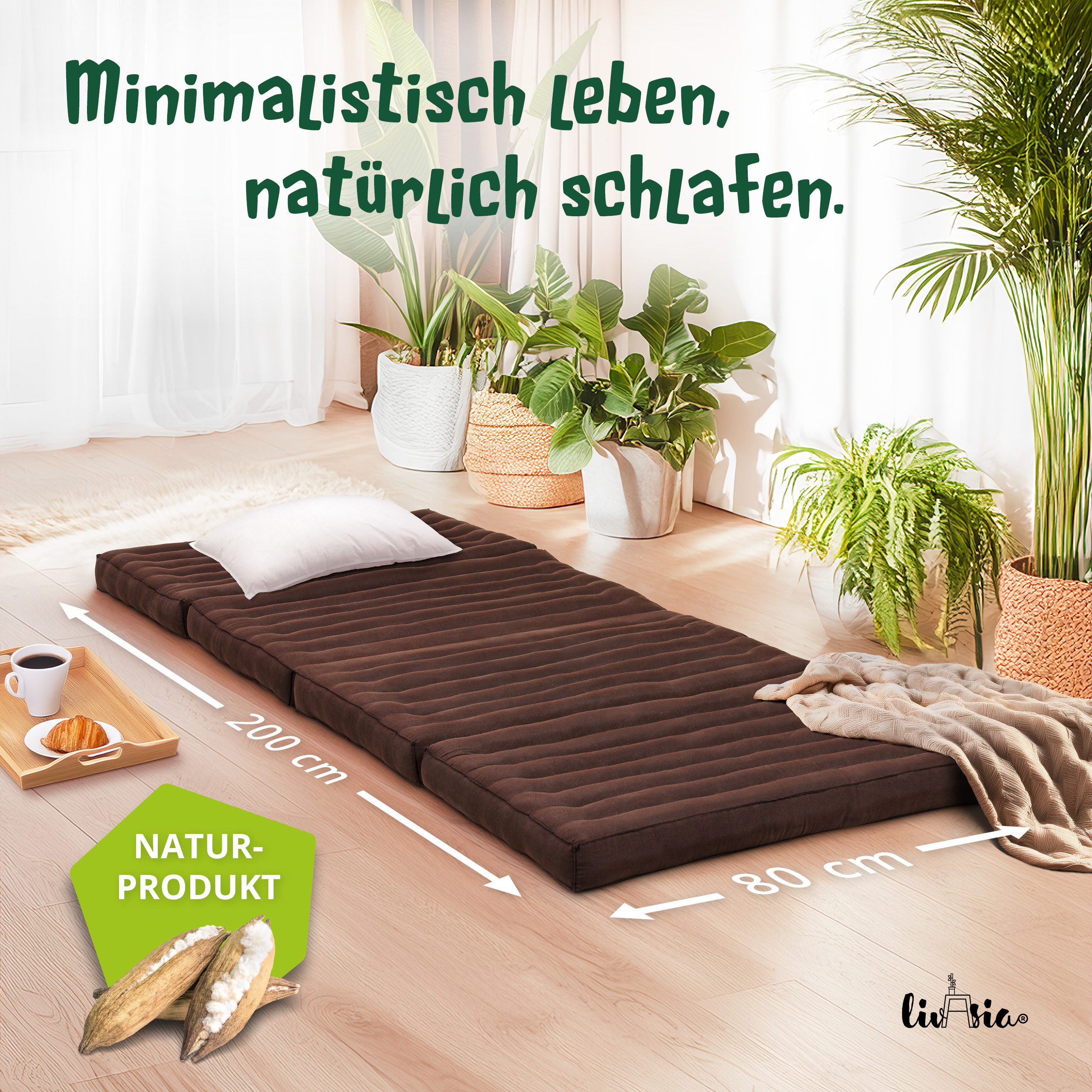 Klappmatratze Klappmatratze 80 cm (Basic) vegan und günstig online kaufen
