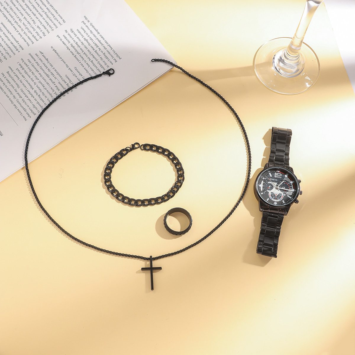 ibettertec Quarzuhr Herren Stahl Gürtel Uhr günstig online kaufen