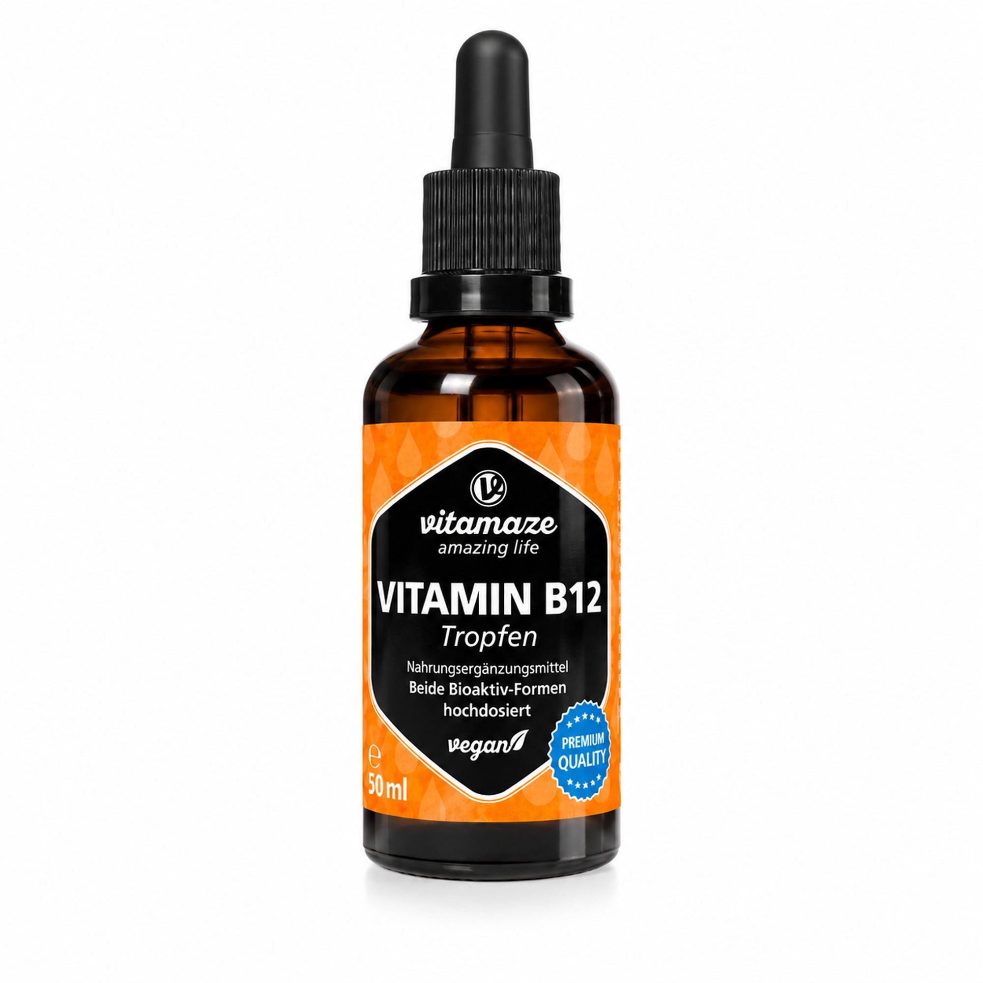 Vitamaze VITAMIN B12 100 μg hochdosiert vegan Tropfen Tropfen