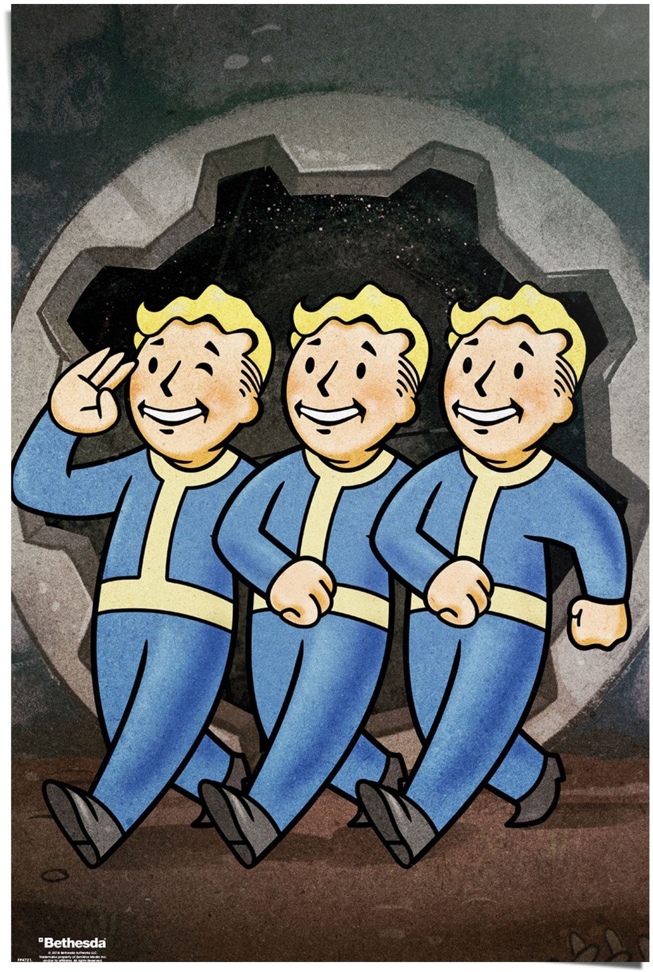 Reinders! Poster Fallout 76 Vault boys, (1 St)