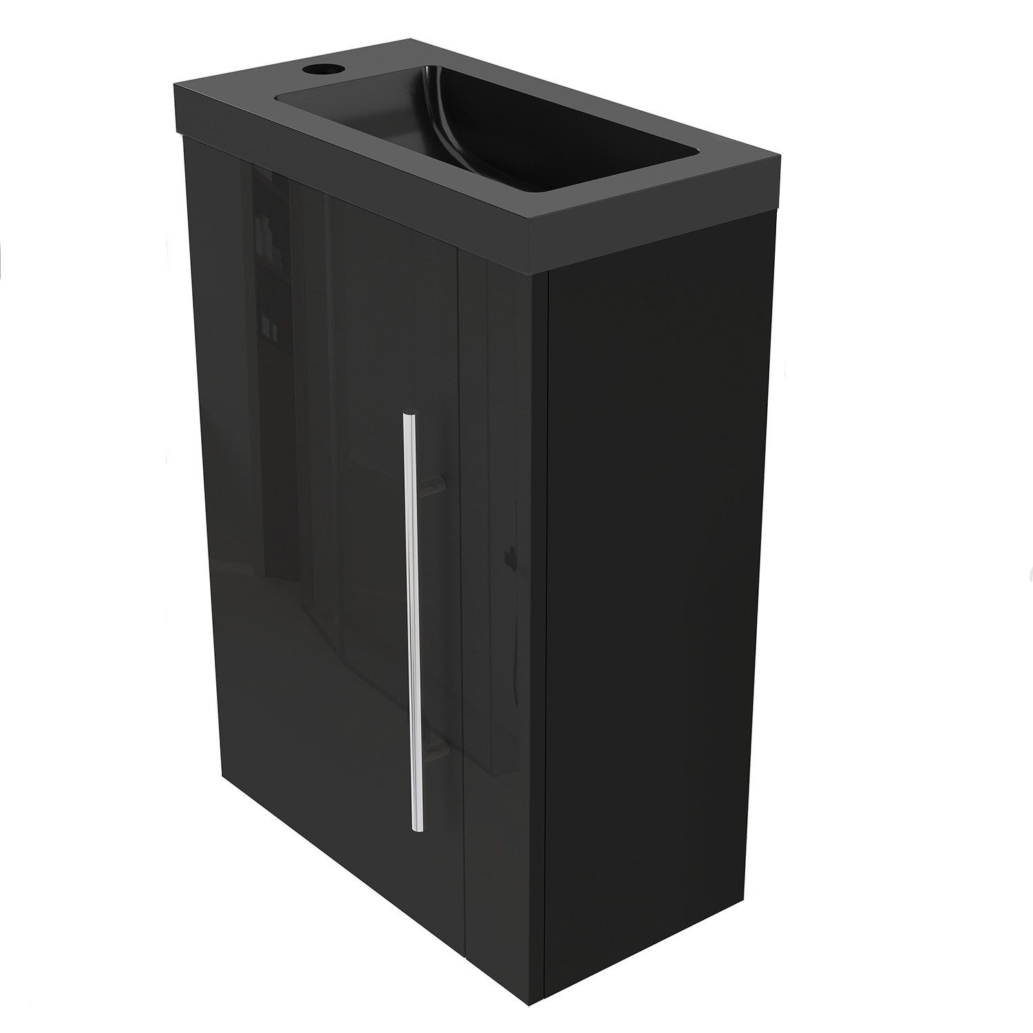 duschspa Waschtisch 45 cm Breite Waschbecken mit Unterschrank Gäste WC, Sch günstig online kaufen