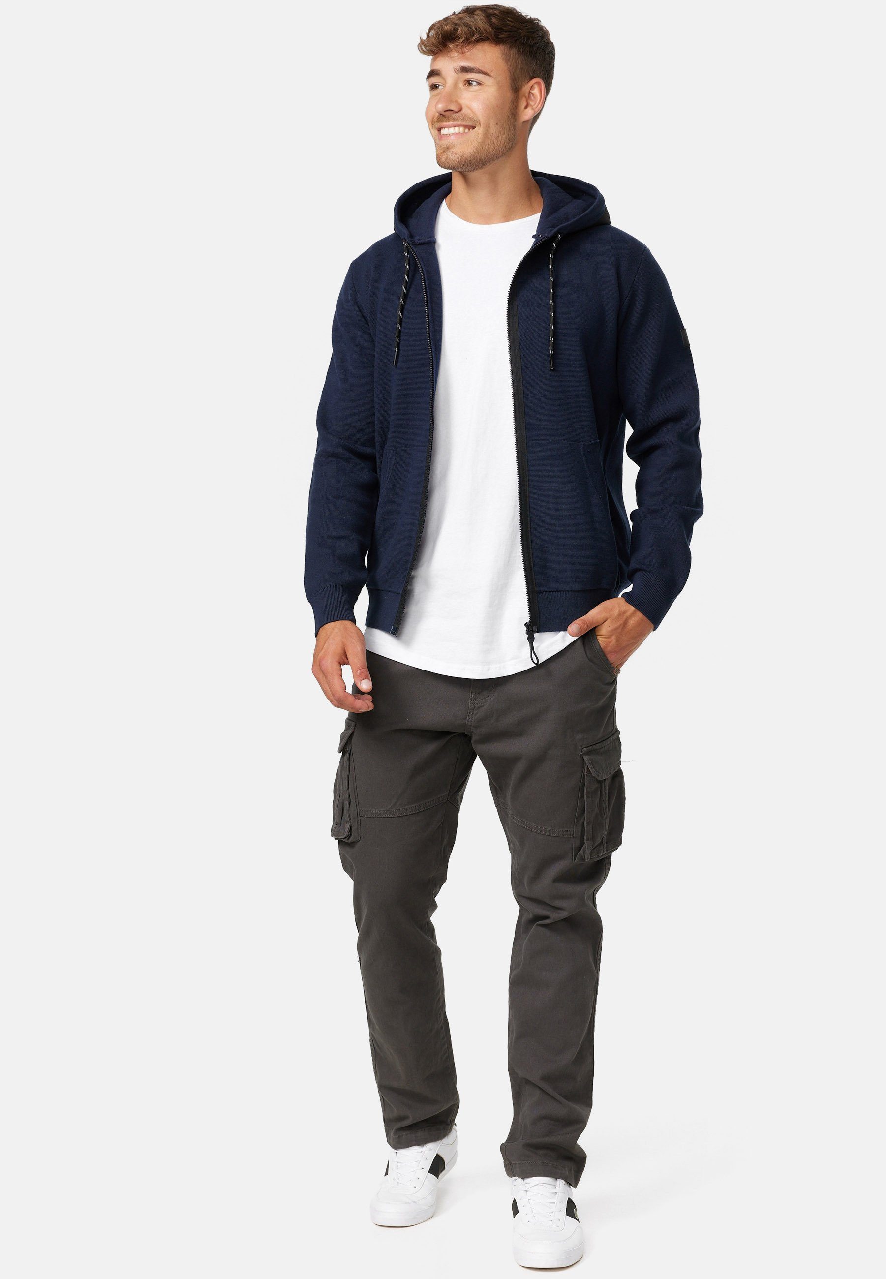 Indicode Kapuzensweatjacke Herren Reilly Hoodie Sweatjacke Herrenjacke