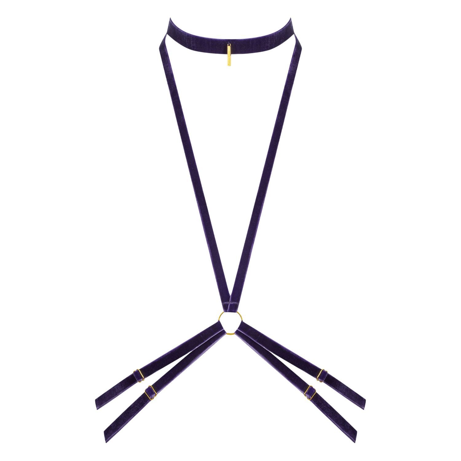 Maison Close Bandeautop Maison Close Les Fetiches Harness Samt violett