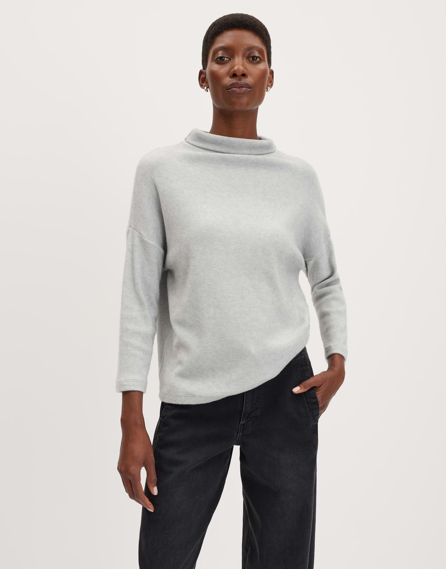 someday Langarmshirt KESOFTA Regular aus weichem Viskose Mix Regular Jerseyshirt mit lockere Passform