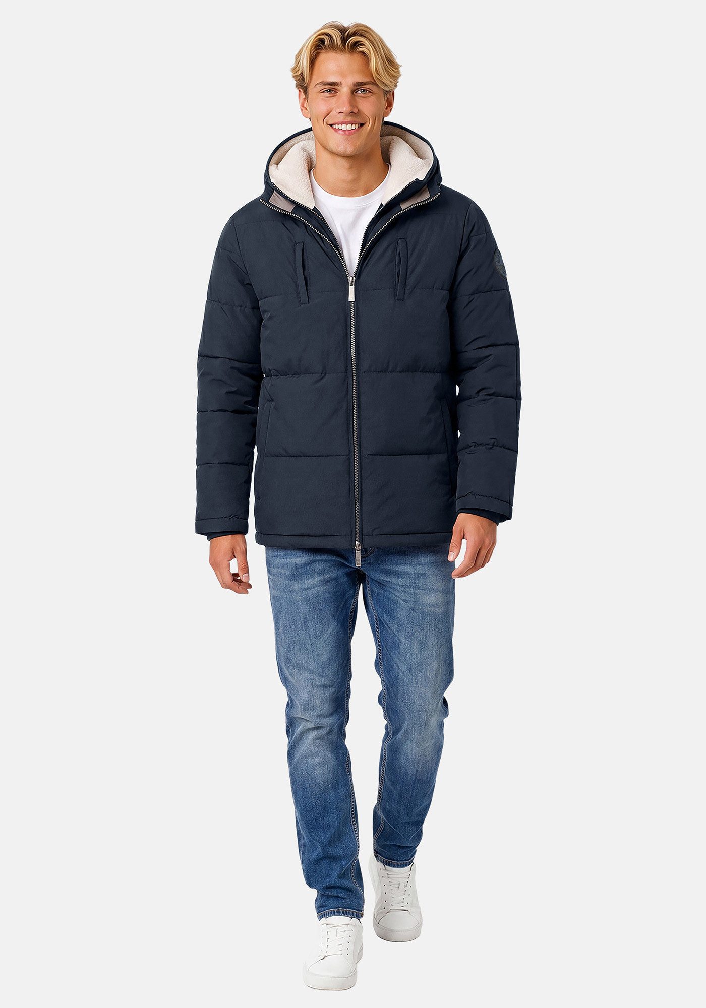 Alessandro Salvarini Winterjacke ASFredii mit abnehmbaren Teddy-Fleece-Innenlayer