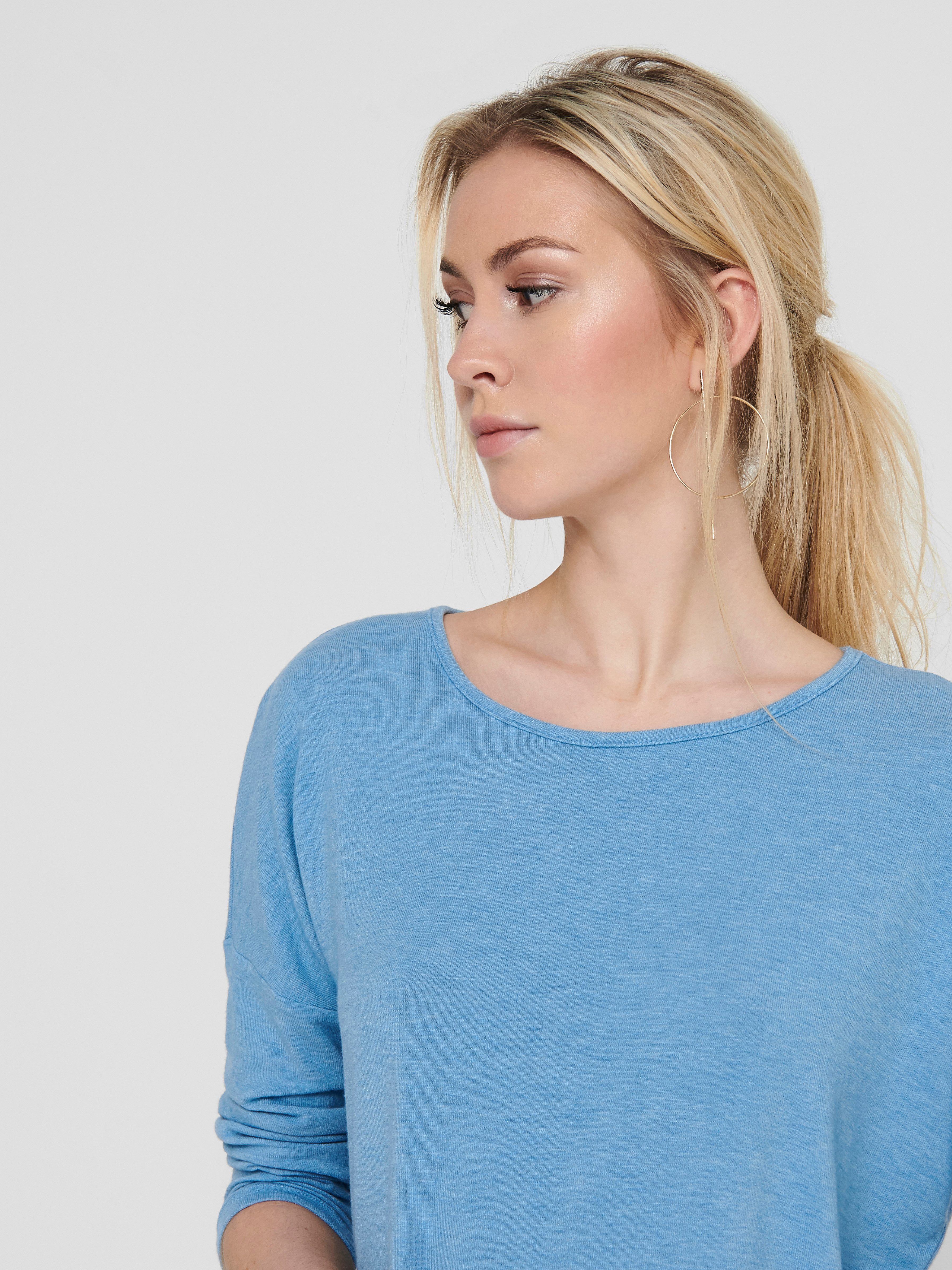 ONLY 3/4-Arm-Shirt ONLGLAMOUR 3/4 TOP JRS NOOS in lässiger Oversize-Form günstig online kaufen