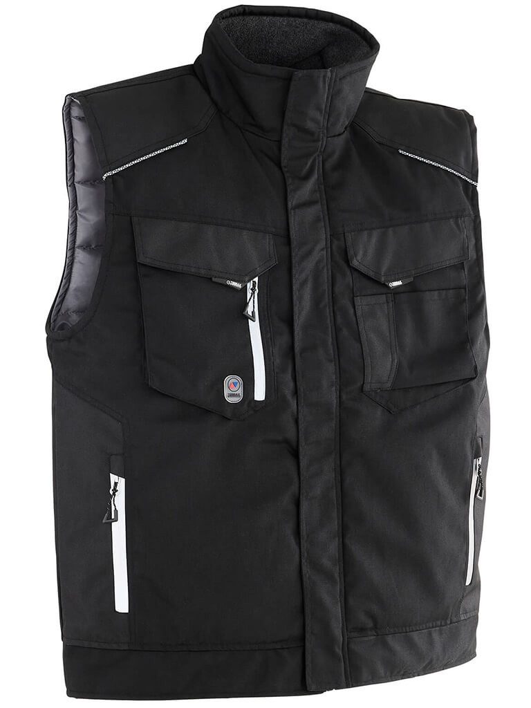 Terrax Workwear Arbeitsweste Herren Weste für Handwerk und Arbeit Modern mit Stehkragen