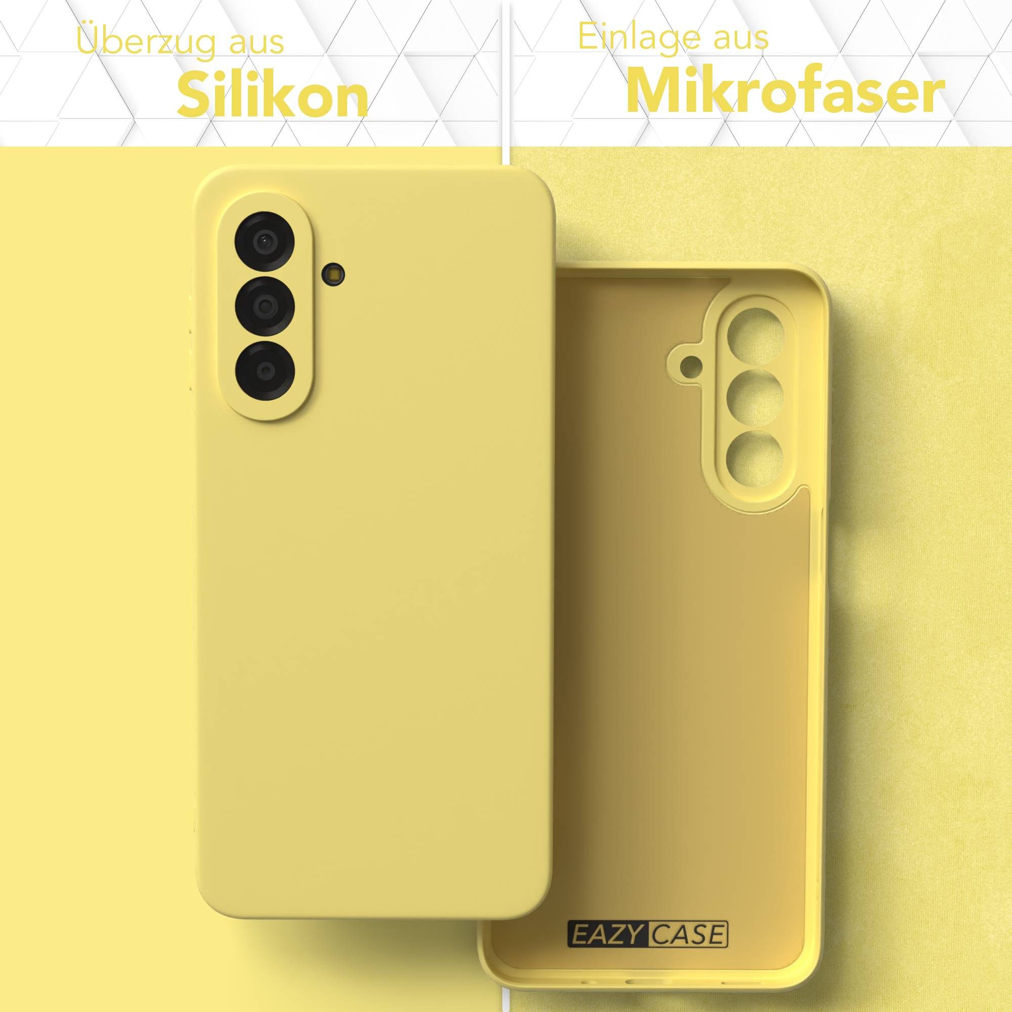 EAZY CASE Handyhülle TPU Hülle für Samsung Galaxy A17 6,7 Zoll, Handy Softcase stoßfest Hülle mit Kameraschutz Bumper Tpuhülle Gelb