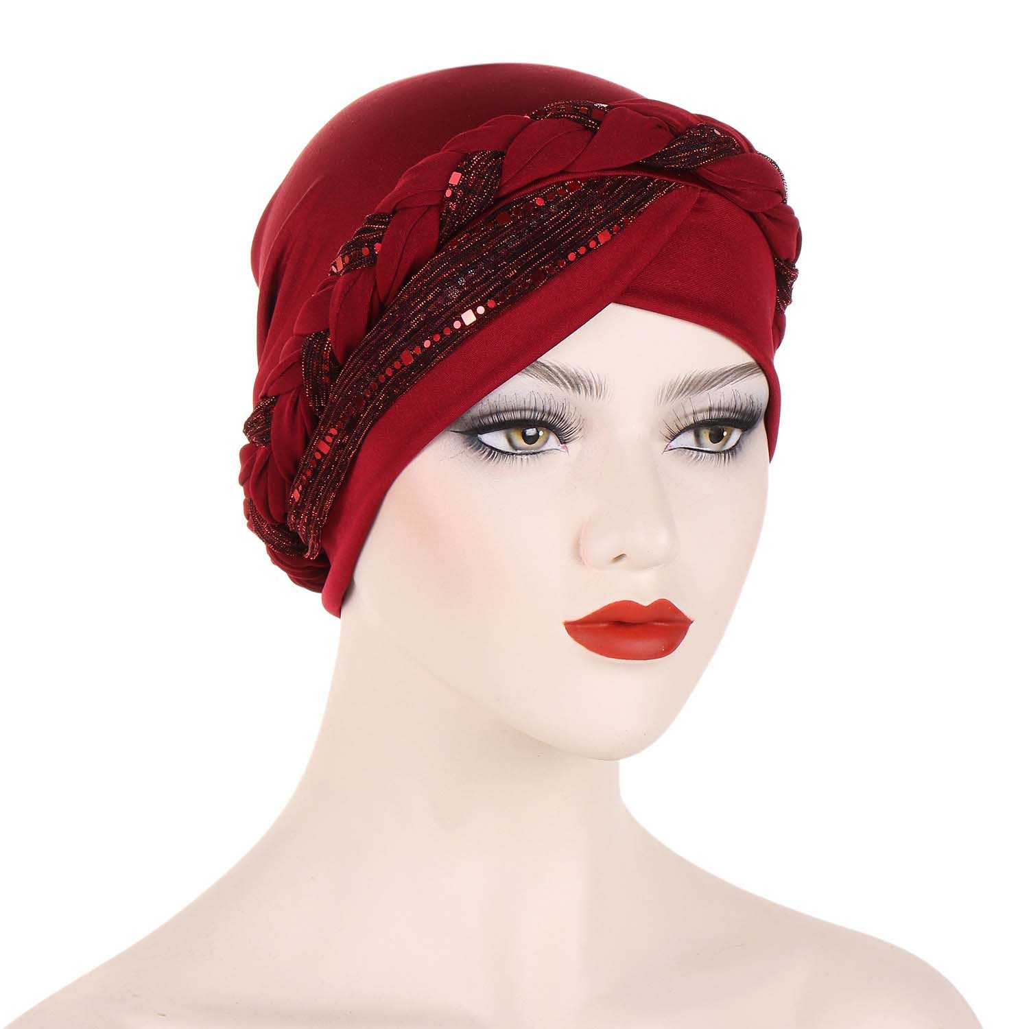 Zaewry Kopftuch Chemo Turban für Damen, Kopfbedeckung Beanie Mütze