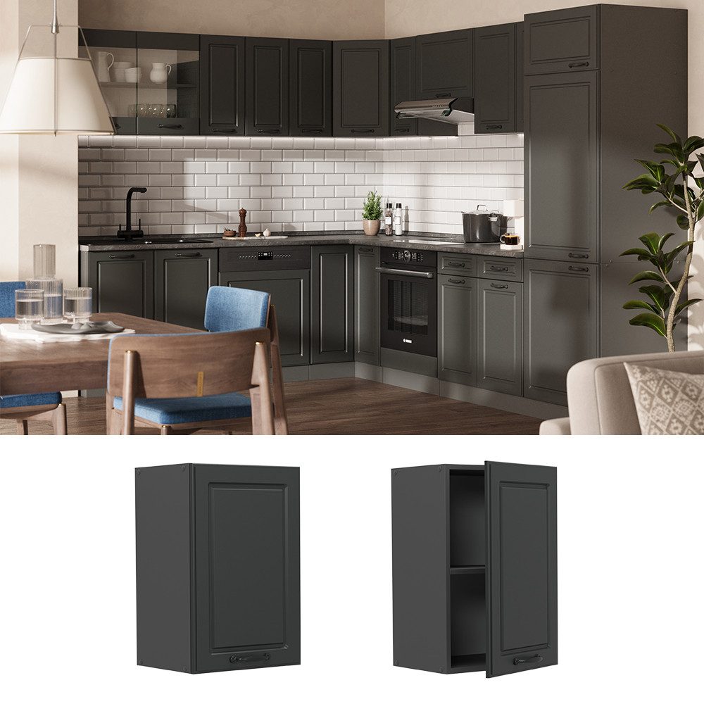 Vicco Hängeschrank R-Line, Anthrazit Landhaus/Anthrazit, 40 günstig online kaufen