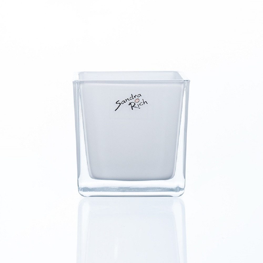 Sandra Rich Übertopf SANDRA RICH Glasübertopf CUBE WEISS cube-colour decora günstig online kaufen