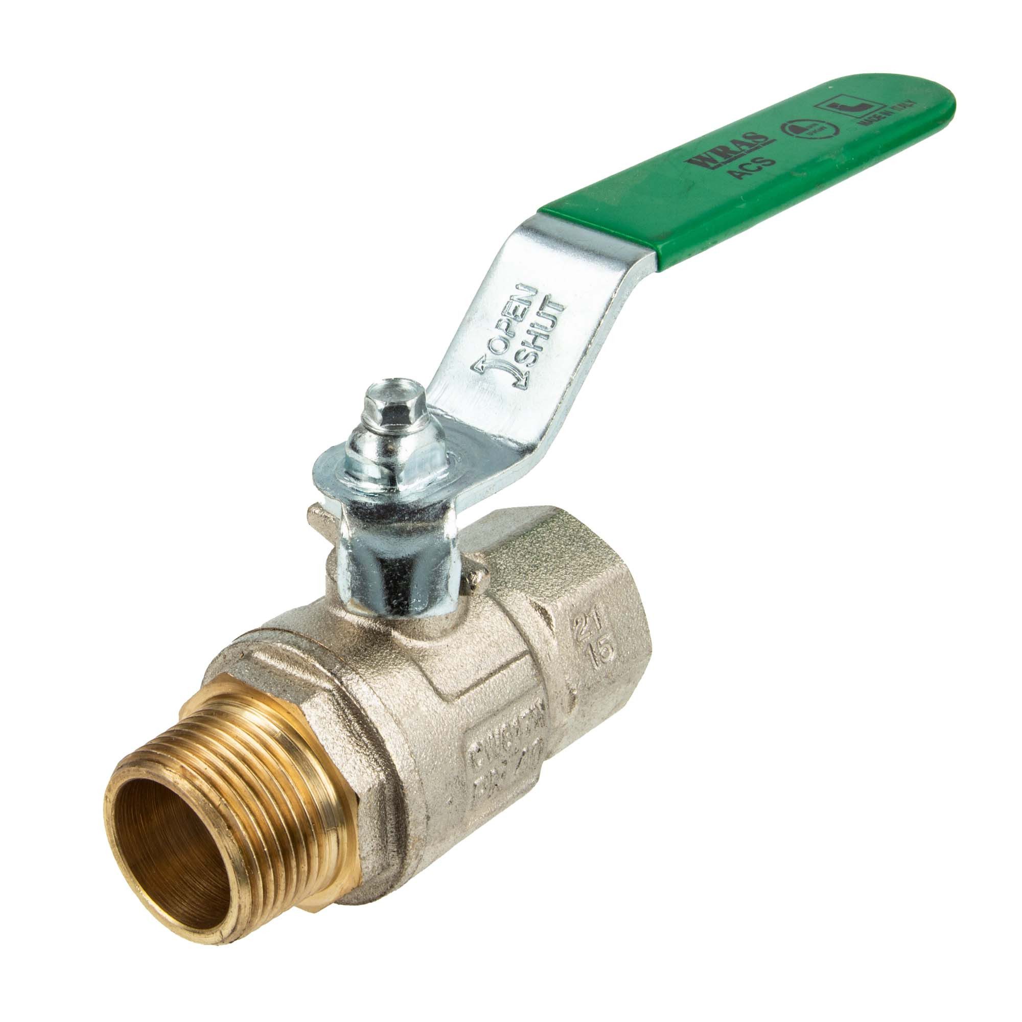 ITAP s.p.a. Kugelhahn Trinkwasser-Kugelhahn GREEN Typ 377 - mit IG x AG, Zulassungen: DVGW für Trinkwasser