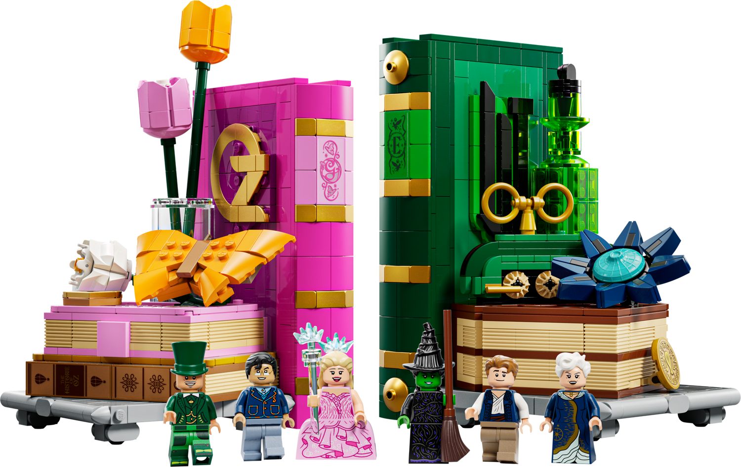 LEGO® Wicked 75691 Glinda und Elphaba Bücherstützen Spielbausteine, (Set, 1327 St., Set)