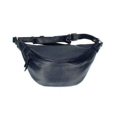 ITALYSHOP24 Bauchtasche Damen Leder Gürteltasche Hüfttasche CrossBody Brusttasche, als Schultertasche, Bodybag, Umhängetasche tragbar