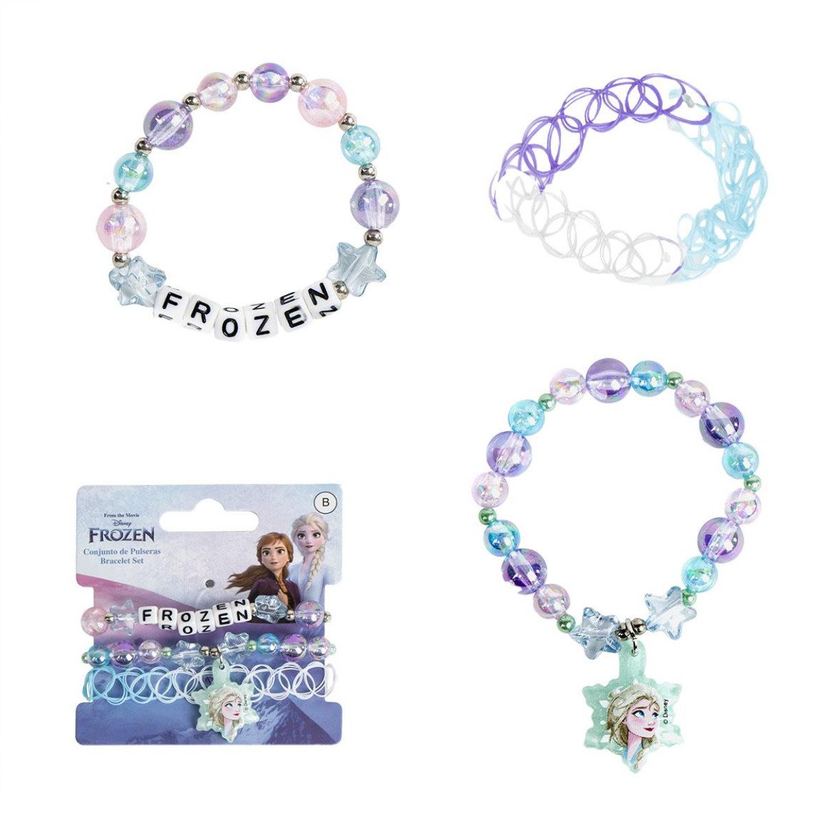 Disney Frozen Kette und Anhänger Set Kinderschmuck Armband – Bunter Modeschmuck & Fan-Artikel für Mädchen