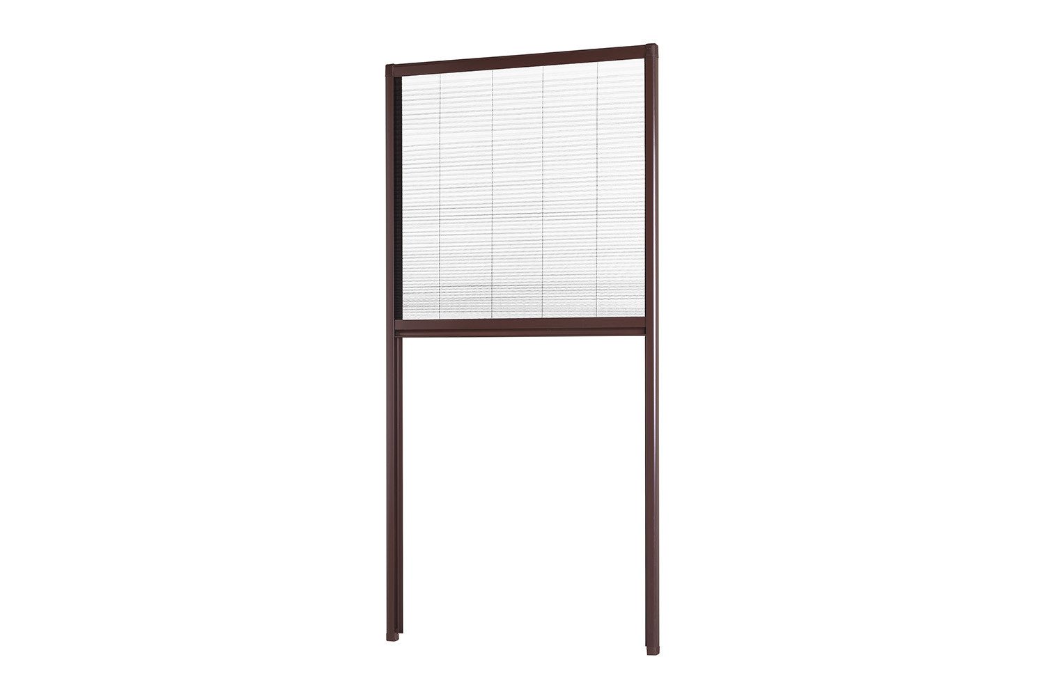 empasa Insektenschutzplissee MASTER, transparent, Führungsschienen werden geschraubt, Selbstmontage, Alurahmen