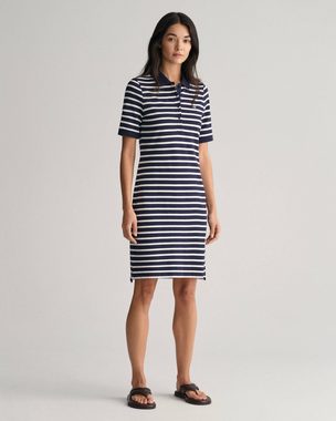 Gant Polokleid Damen Polokleid STRIPED SHIELD PIQUE POLO DRESS (1-tlg)